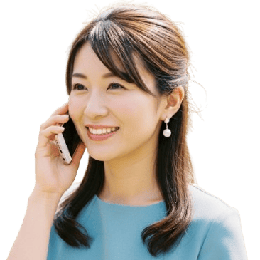 電話中の女性
